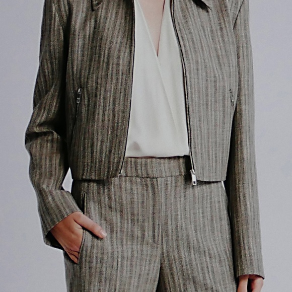 BOSS TALIA SUIT,  ZIP UP JACKET AND FLARE PANTS...NEW .WITH ORIG. TAGS -SIZE 8 - Picture 1 of 6